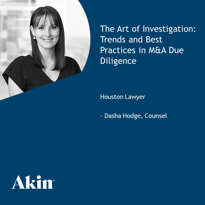 Houston Lawyer Runs Dasha Hodge Article on Trends, Best Practices in M