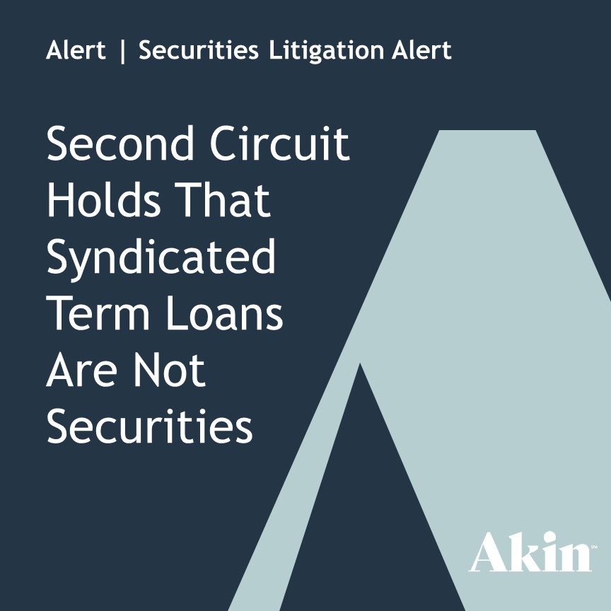 Second Circuit Holds That Syndicated Term Loans Are Not Securities