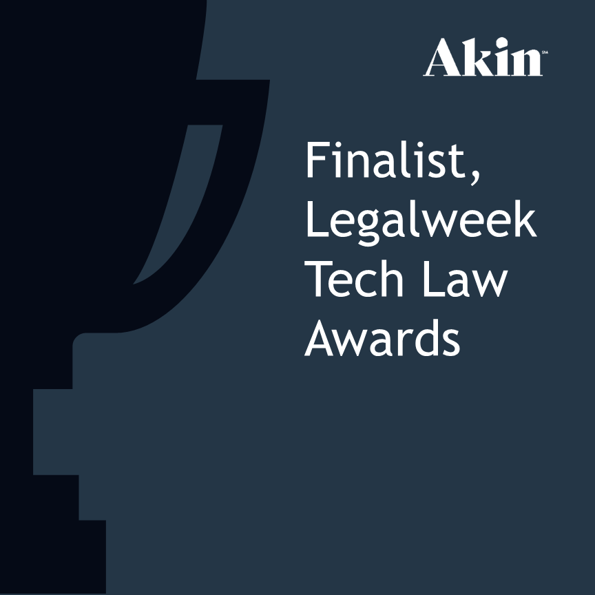 Akin’s OverRuled Shortlisted for Legalweek Tech Law Award Akin Gump