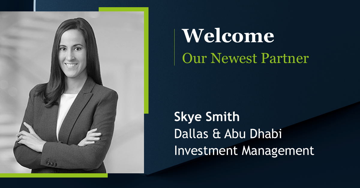 Akin Grows Investment Management Practice in Abu Dhabi with Addition of Skye Smith
